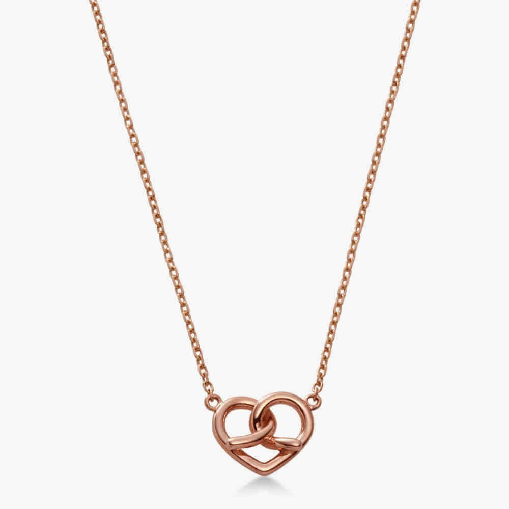 Sweet heart pretzel Necklace 14K,18K 스위트 하트 프레즐 목걸이